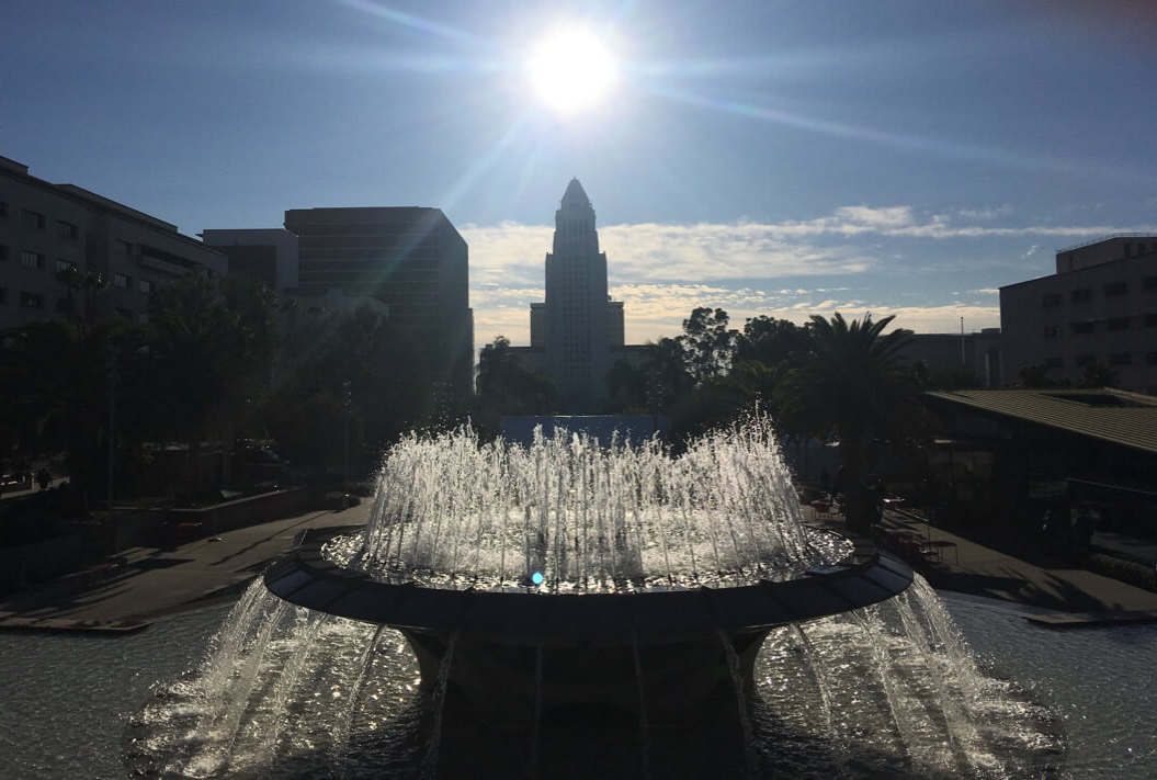 Los Angeles City Hall in the morning sun